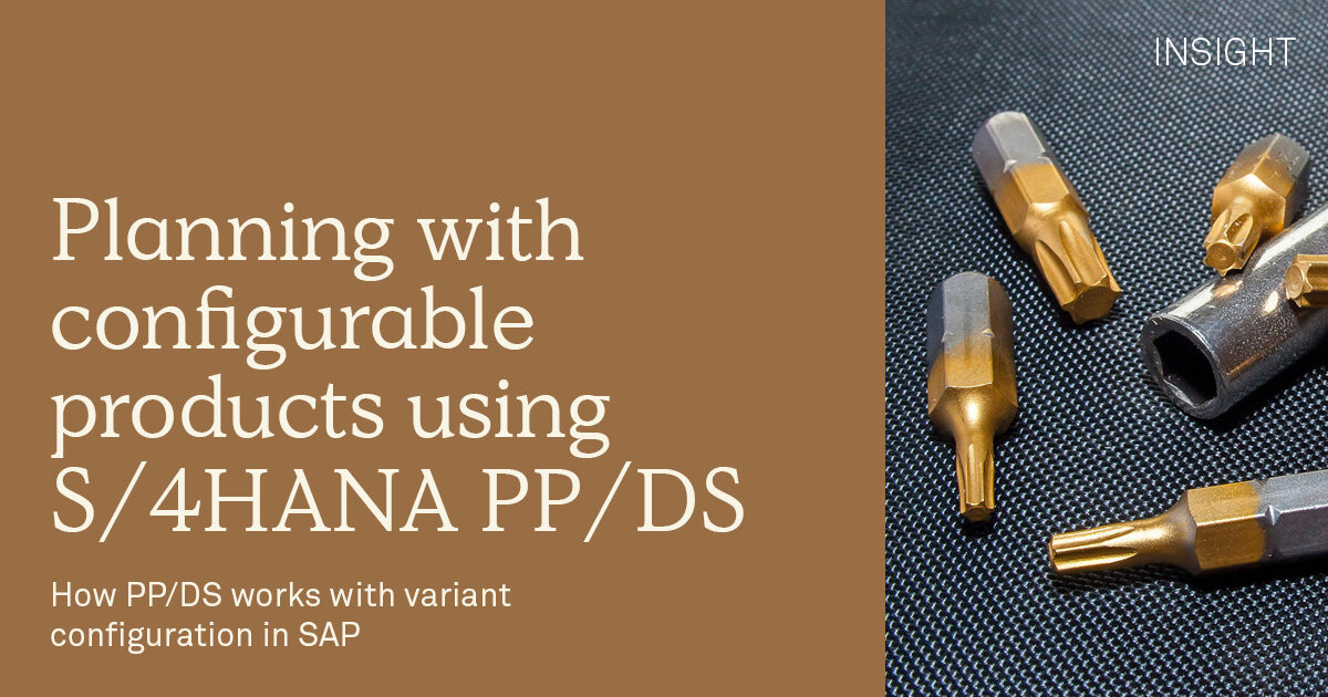 Optimising supply chain planning for configurable… | Implement