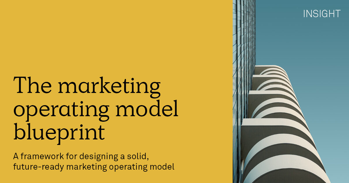 A blueprint for designing your marketing operating model | Implement