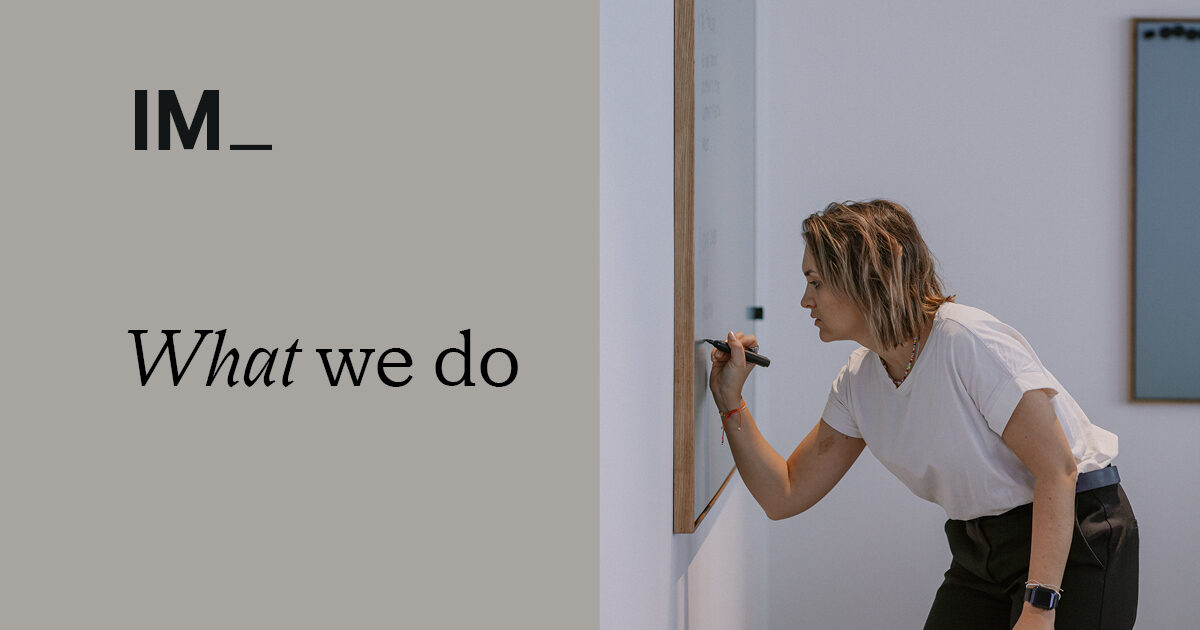 We Implement We're in the business of helping | Implement